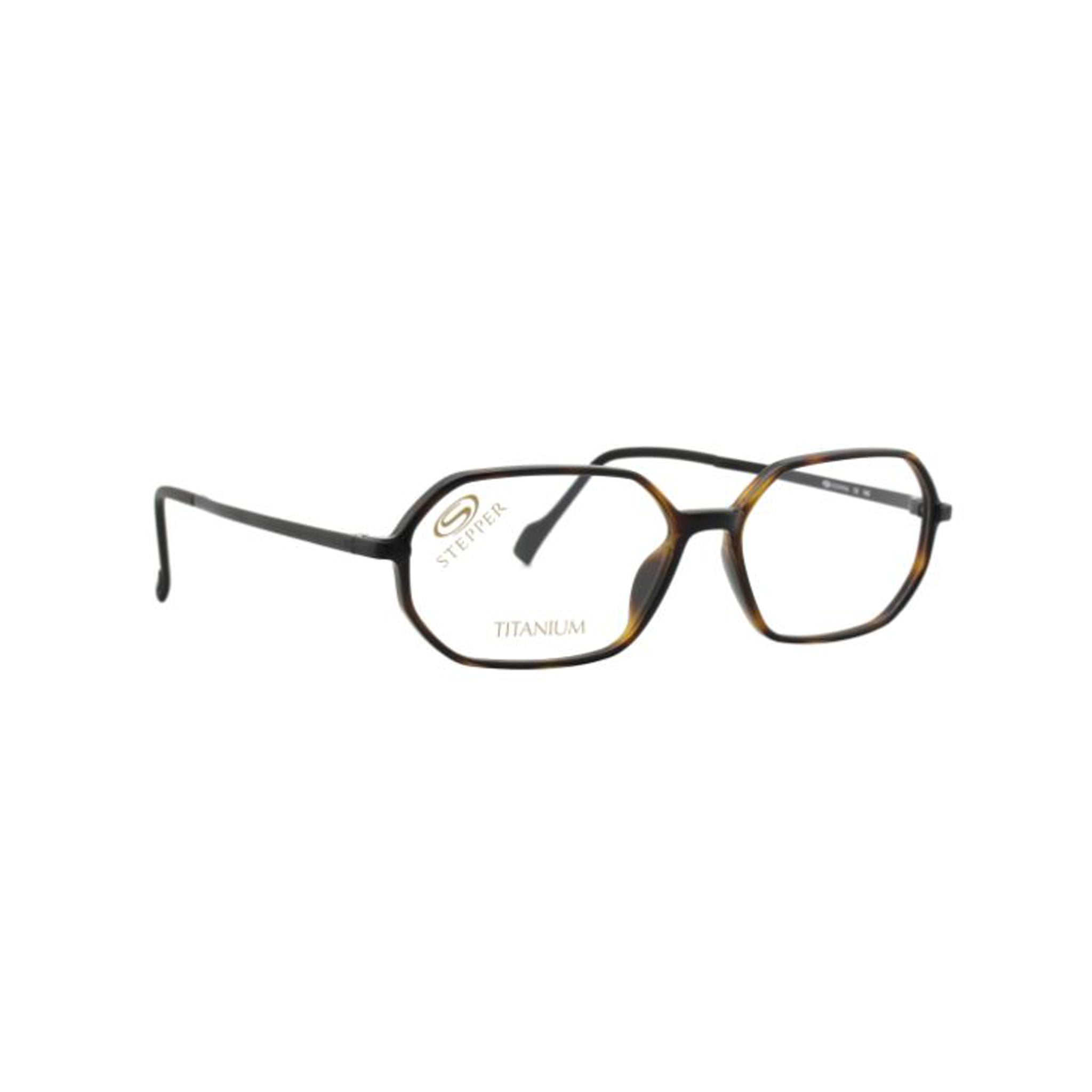 Stepper Titanium Brown Irregular Metal Full Rim Eyeglasses. Made in Germany SI20110-Y22