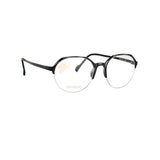 Stepper Titanium Grey Round Acetate Half Rim Eyeglasses. Made in Germany SI20114-Y22