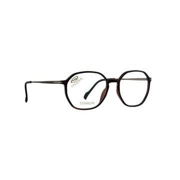 Stepper Titanium Brown Irregular Metal Full Rim Eyeglasses. Made in Germany SI20112-Y22