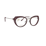 Stepper Titanium Violet Cat-eye Acetate Full Rim Eyeglasses. Made in Germany SI50238-Y22 F081