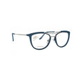 Stepper Titanium Blue Cat-eye Metal Full Rim Eyeglasses. Made in Germany SI50239-Y22 - Barakat Optical