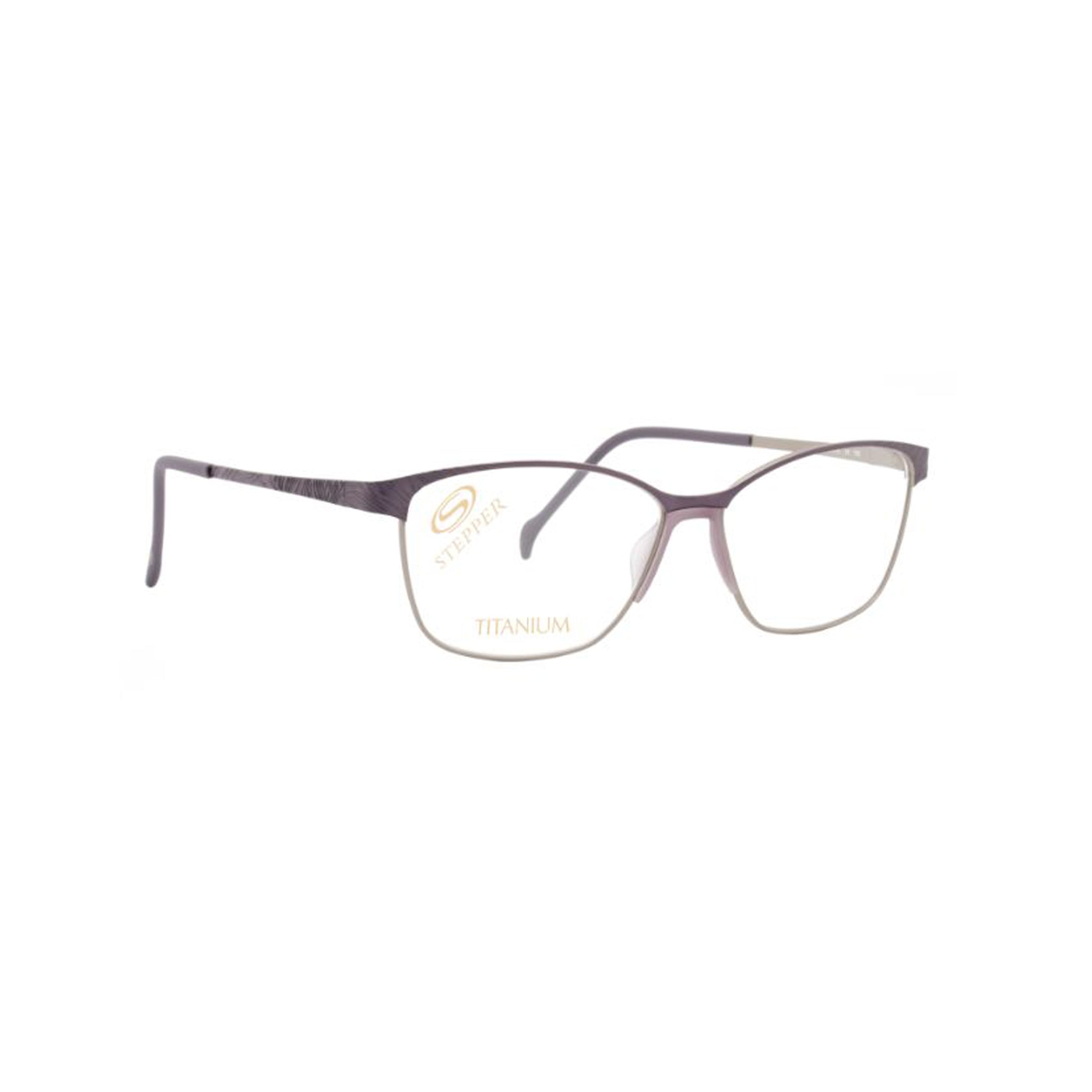 Stepper Titanium Violet Cat-eye Metal Full Rim Eyeglasses. Made in Germany SI50233-Y22