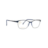 Stepper Titanium Blue Cat-eye Metal Full Rim Eyeglasses. Made in Germany SI50233-Y22