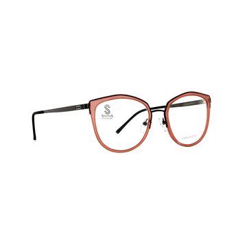 Stepper Red Cat-eye Acetate Full Rim Eyeglasses. Made in Germany STS40205-Y22-F039