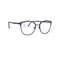 Stepper Titanium Blue Cat-eye Acetate Full Rim Eyeglasses. Made in Germany STS40205-Y22 - Barakat Optical