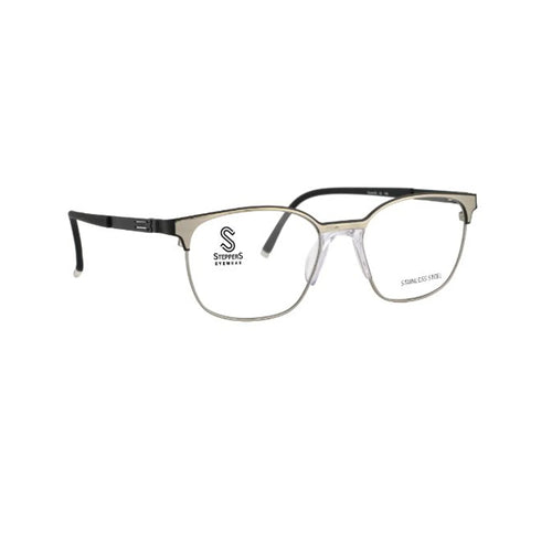 Stepper Gold Square Metal Full Rim Eyeglasses. Made in Germany STS40196-Y22 (Gamer Edition)