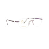 Stepper Titanium Violet Cat-eye Metal Rimless Eyeglasses. Made in Germany SI97698-Y22