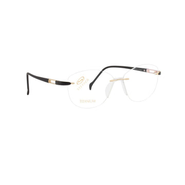 Stepper Titanium Gold Cat-eye Metal Rimless Eyeglasses. Made in Germany SI97698-Y22