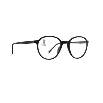 Stepper Black Round Acetate Full Rim Eyeglasses. Made in Germany STS30054-Y22