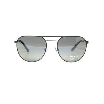 Marius By Morel Black Aviator Metal Full Rim Sunglasses. Made in France 80015A-Y22-ND08