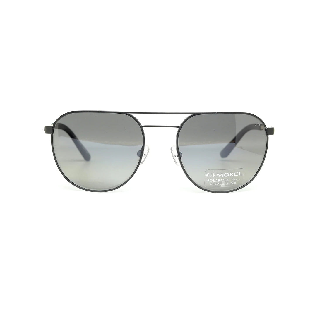 Marius By Morel Black Aviator Metal Full Rim Sunglasses. Made in France 80015A-Y22-ND08 - Barakat Optical