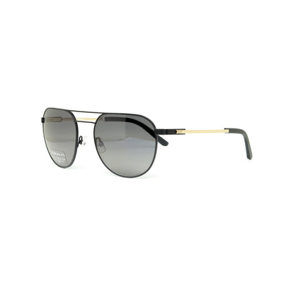 Marius By Morel Black Aviator Metal Full Rim Sunglasses. Made in France 80015A-Y22-ND08