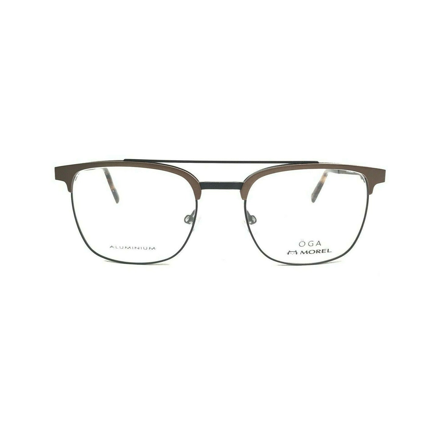 Oga By Morel Black Square Acetate Full Rim Eyeglasses. Made in France. 100920-Y22 MN06