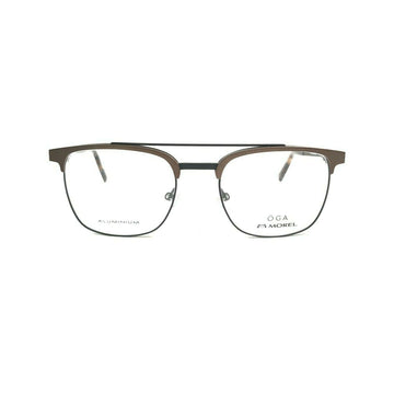 Oga By Morel Black Square Acetate Full Rim Eyeglasses. Made in France. 100920-Y22 MN06