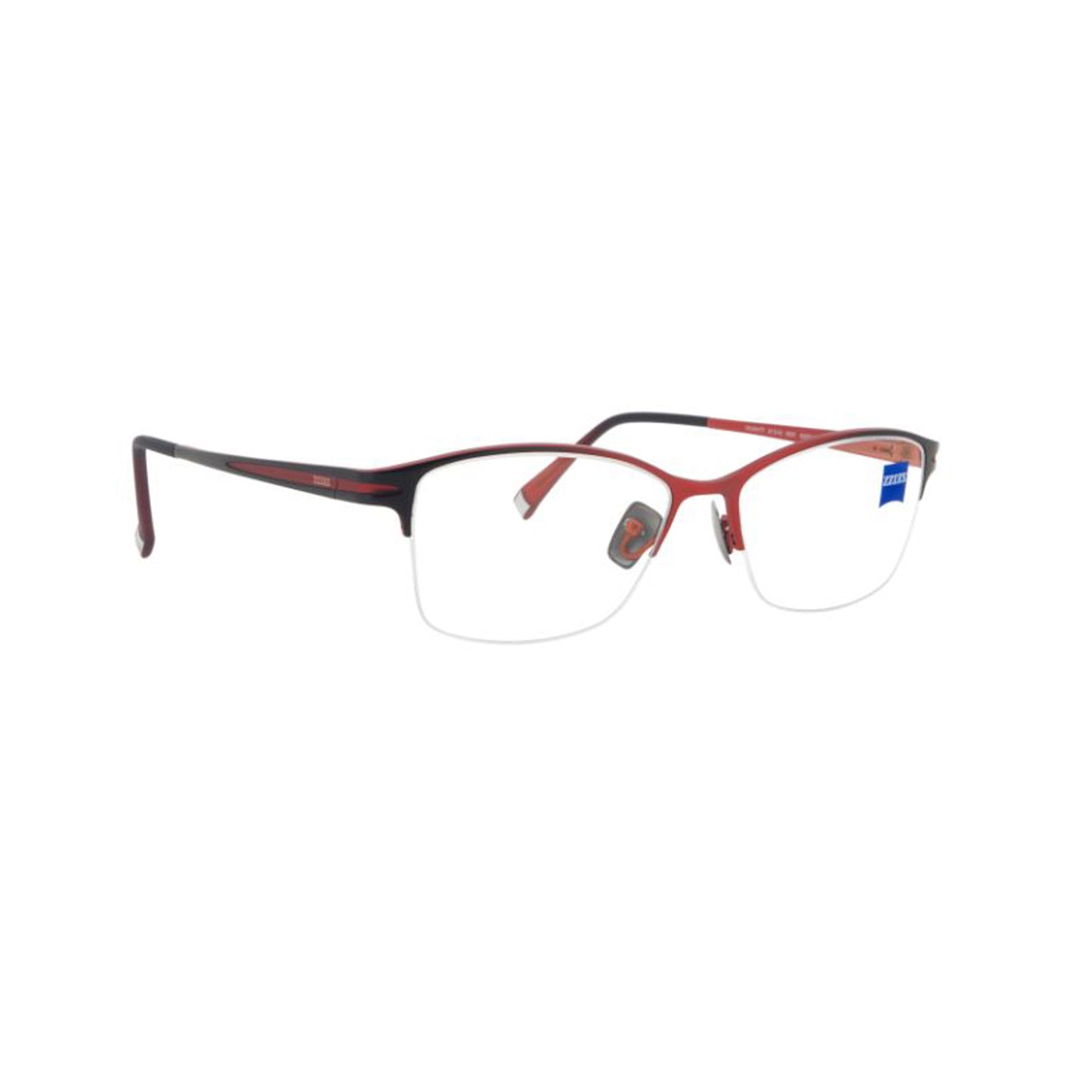 Zeiss Eyewear Brown Cat-Eye Metal Half Rim Eyeglasses. Made in Germany ZS30006-Y22