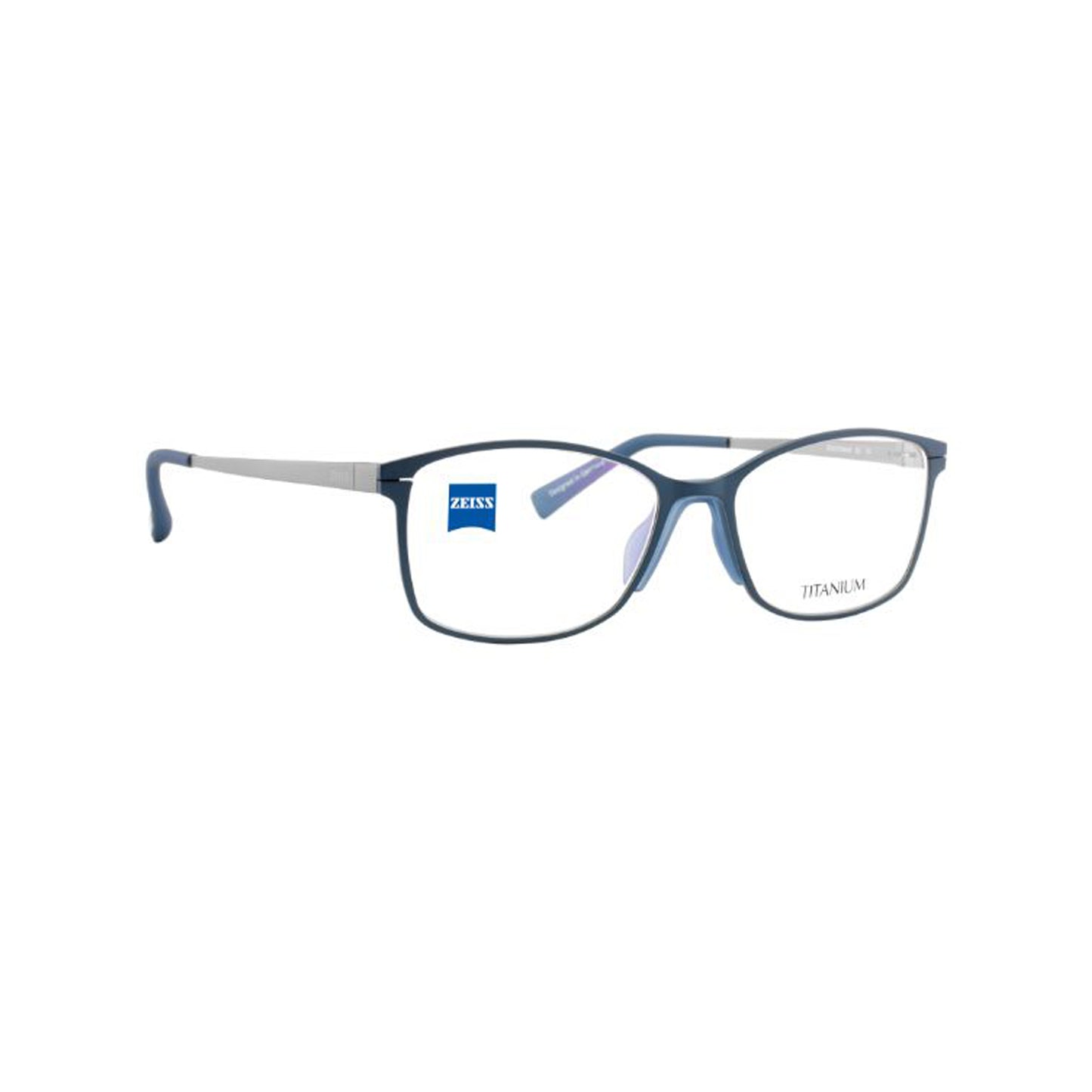 Zeiss Eyewear Blue Cat-Eye Metal Full Rim Eyeglasses. Made in Germany ZS30014-Y22