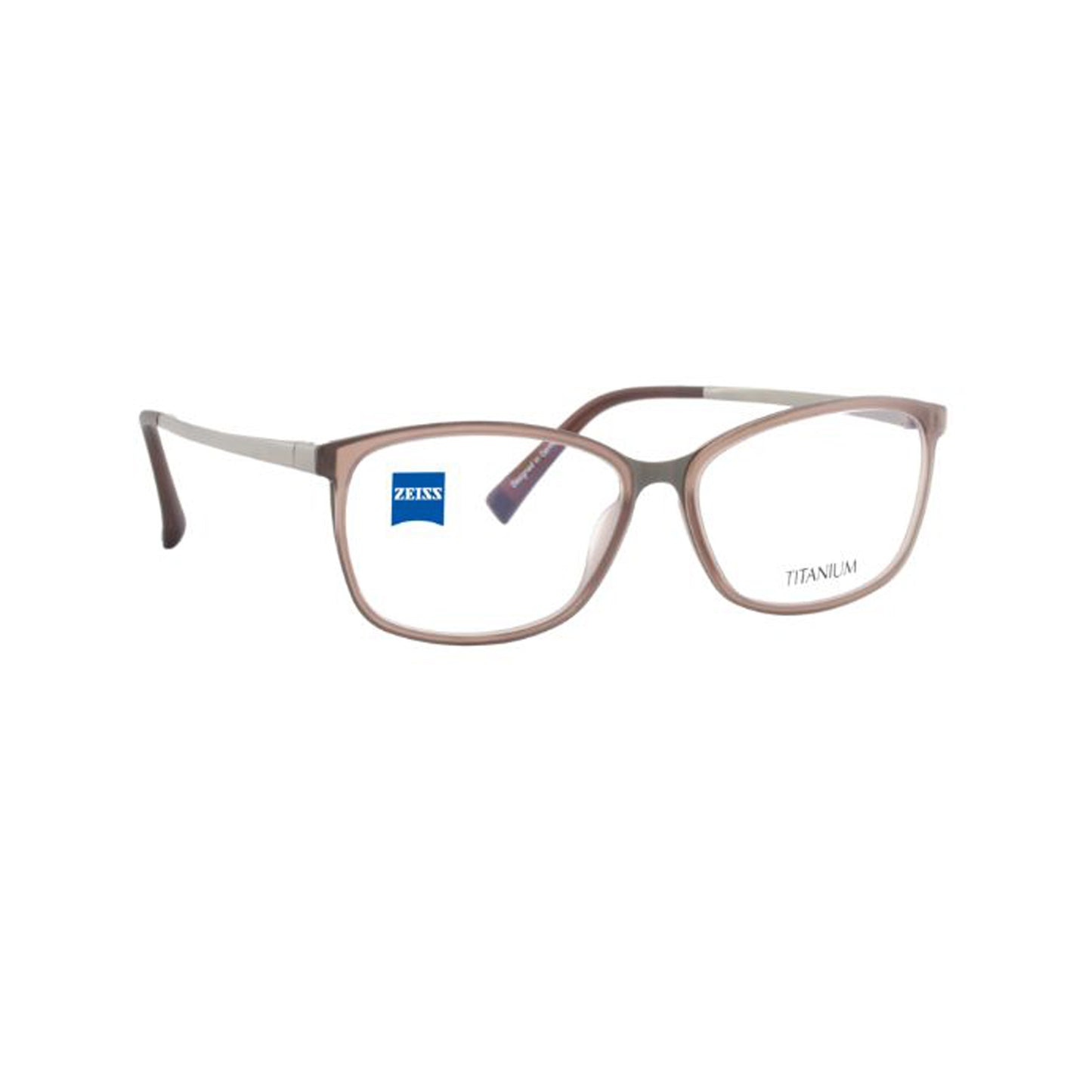 Zeiss Eyewear Brown Cat-Eye Metal Full Rim Eyeglasses. Made in Germany ZS30015-Y22