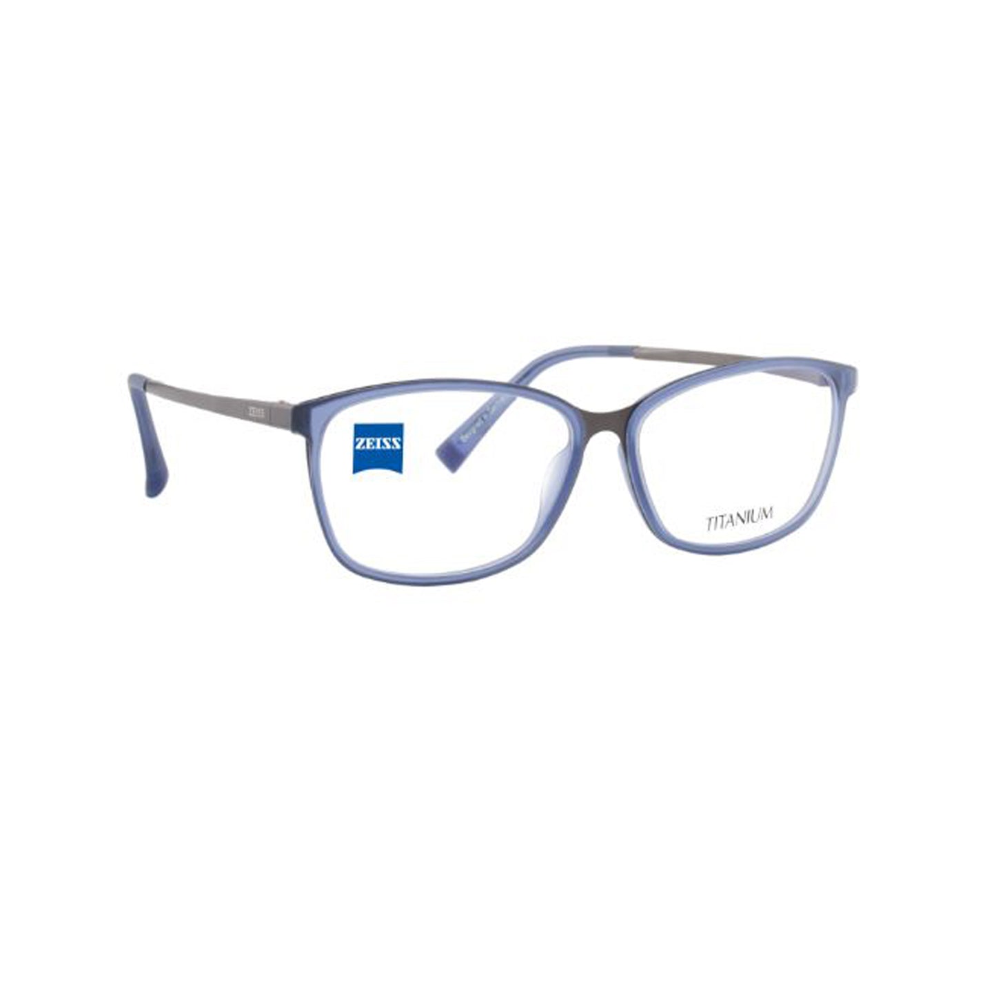 Zeiss Eyewear Blue Cat-Eye Metal Full Rim Eyeglasses. Made in Germany ZS30015-Y22
