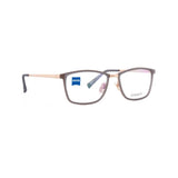 Zeiss Eyewear Grey Cat-Eye Metal Full Rim Eyeglasses. Made in Germany ZS30016-Y22