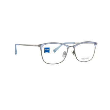 Zeiss Eyewear Blue Cat-Eye Metal Full Rim Eyeglasses. Made in Germany ZS30017-Y22