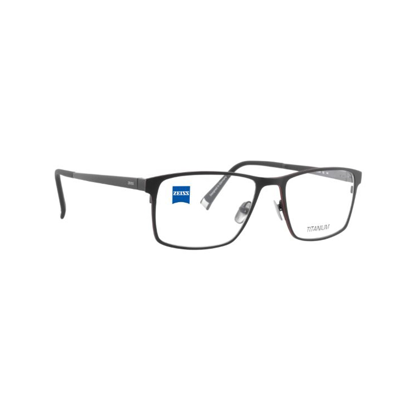Zeiss Eyewear Black Square Metal Full Rim Eyeglasses. Made in Germany ZS40012-Y22