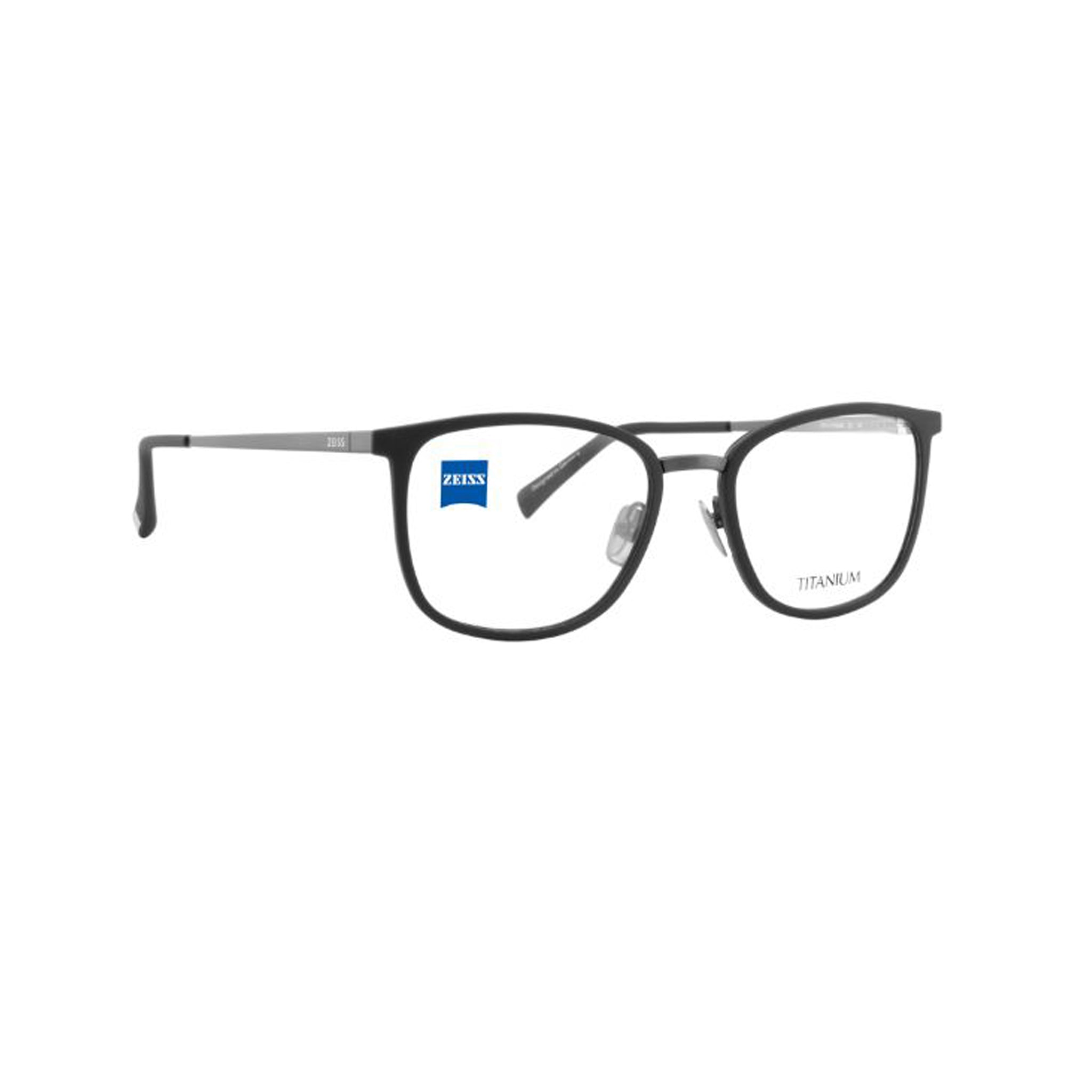 Zeiss Eyewear Black Round Metal Full Rim Eyeglasses. Made in Germany ZS40029-Y22