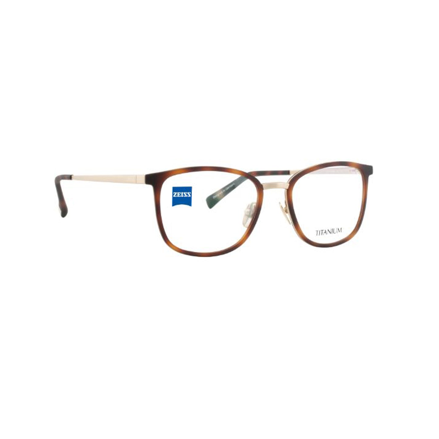 Zeiss Eyewear Brown Round Metal Full Rim Eyeglasses. Made in Germany ZS40029-Y22