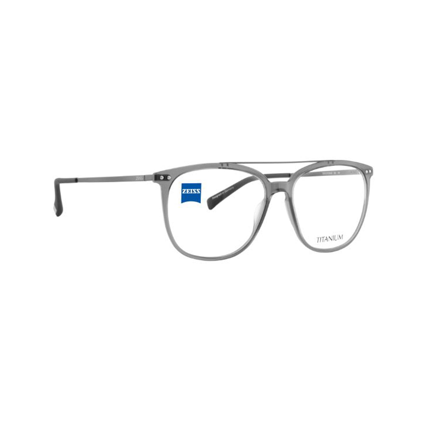Zeiss Eyewear Grey Aviator Acetate Full Rim Eyeglasses. Made in Germany ZS20028-Y21
