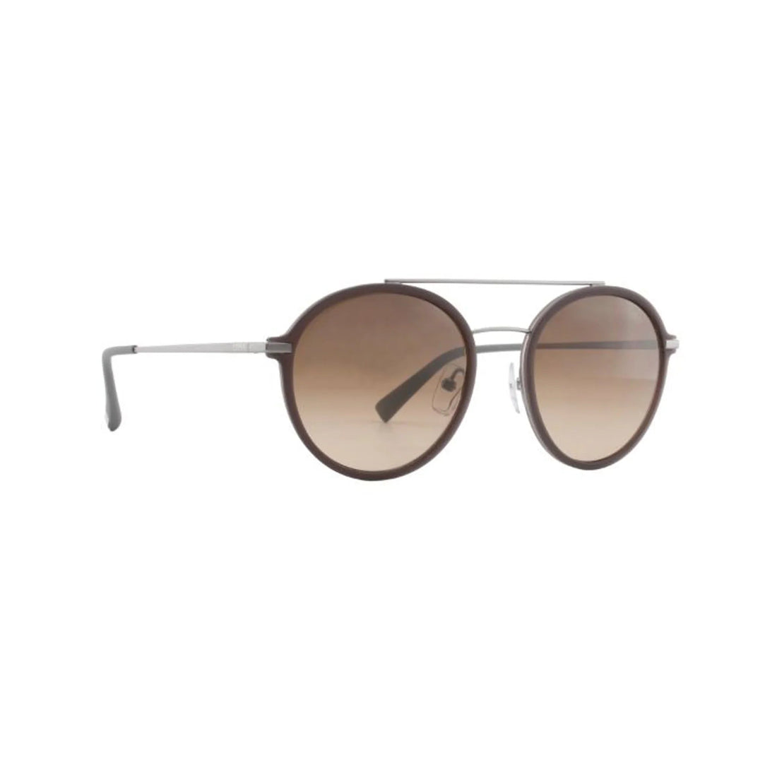 Zeiss Eyewear Brown Round Acetate Full Rim Sunglasses. Made in Germany ZS93002-Y22