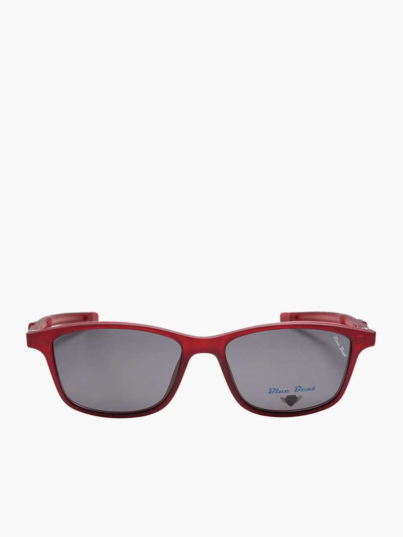 BlueBeat Kids by Barakat Rectangle Red Sunglasses 2-in-1