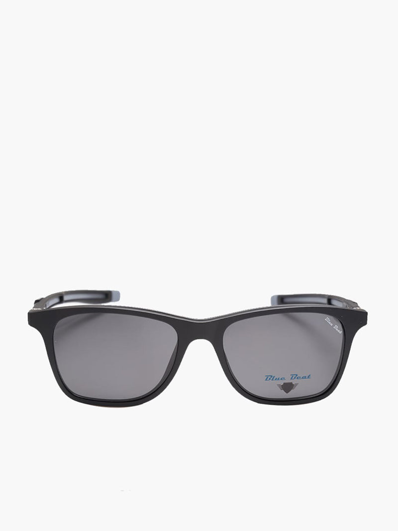 BlueBeat by Barakat Square Black Sunglasses 2-in-1