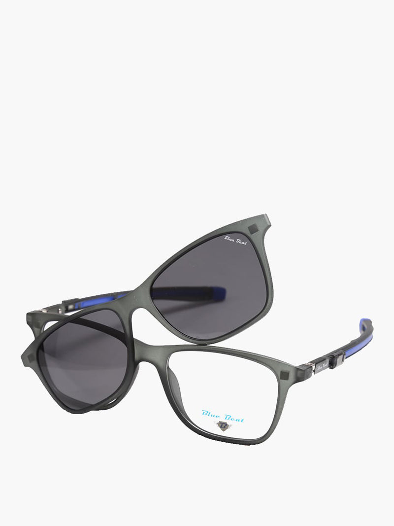 BlueBeat by Barakat Square Green Sunglasses 2-in-1