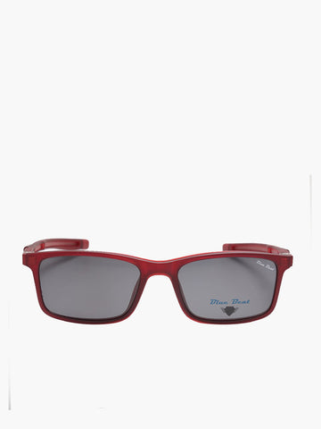 BlueBeat Kids by Barakat Rectangle Red Sunglasses 2-in-1