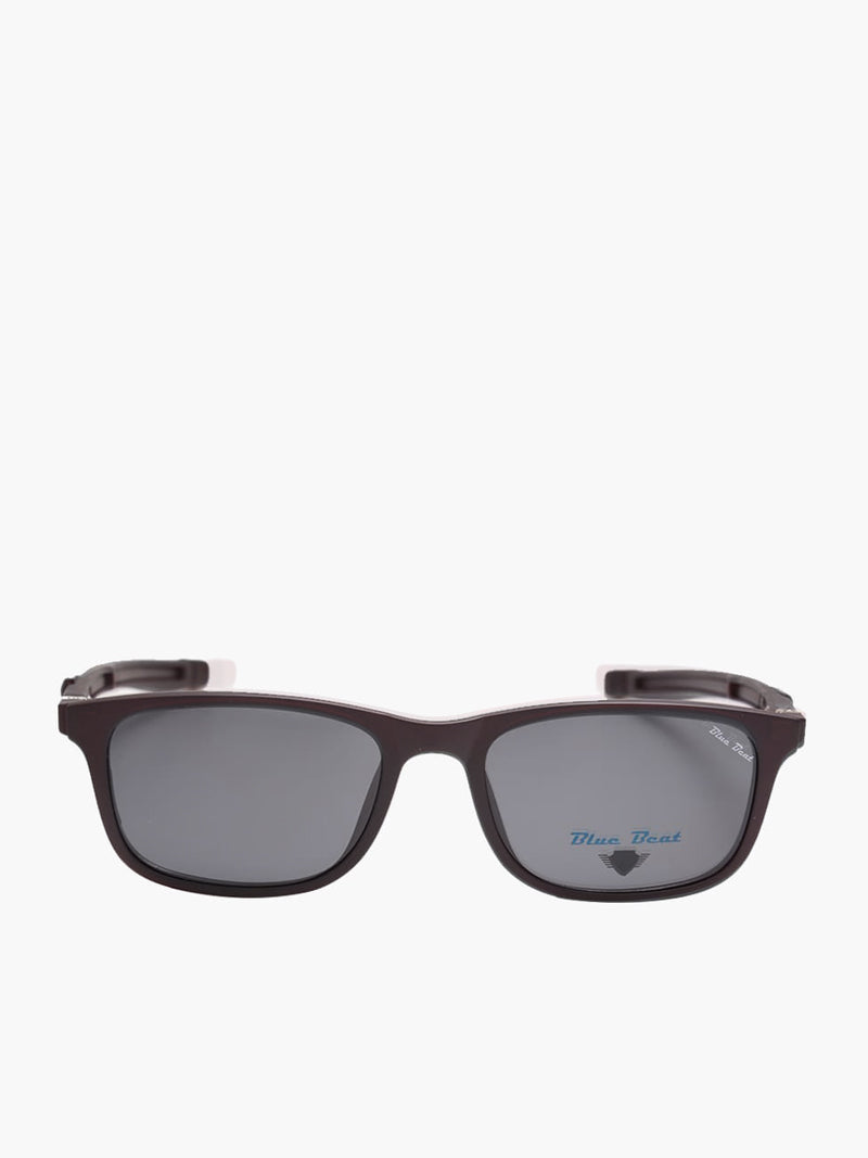 BlueBeat Kids by Barakat Rectangle Black Sunglasses 2-in-1