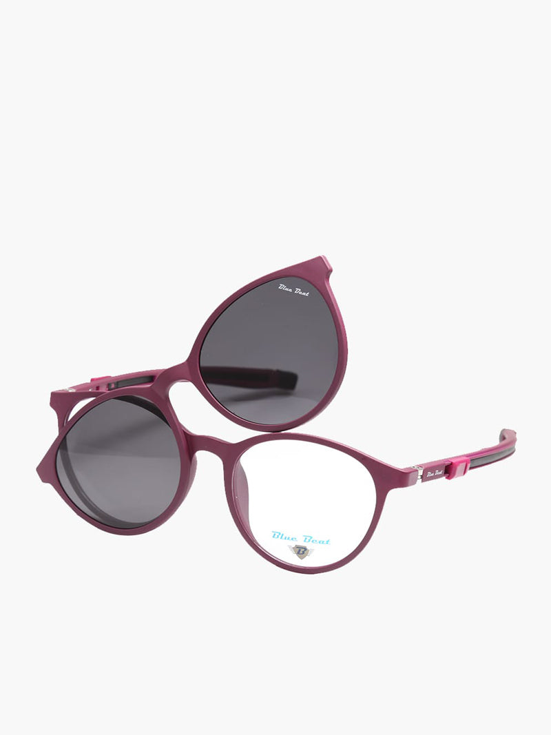 BlueBeat Kids by Barakat Cat-Eye Violet Sunglasses 2-in-1