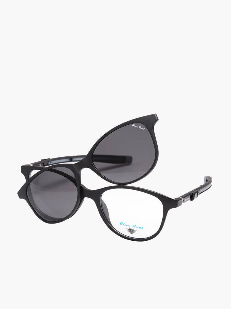 BlueBeat Kids by Barakat Cat-Eye Black Sunglasses 2-in-1