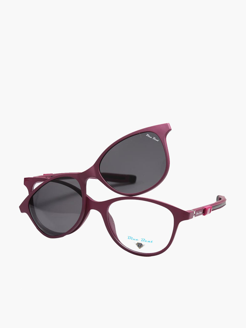 BlueBeat Kids by Barakat Cat-Eye Violet Sunglasses 2-in-1