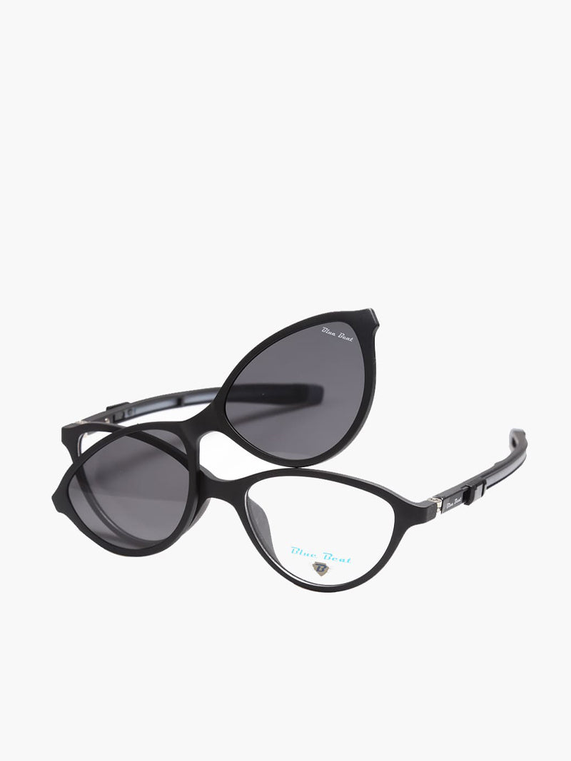 BlueBeat Kids by Barakat Cat-Eye Black Sunglasses 2-in-1