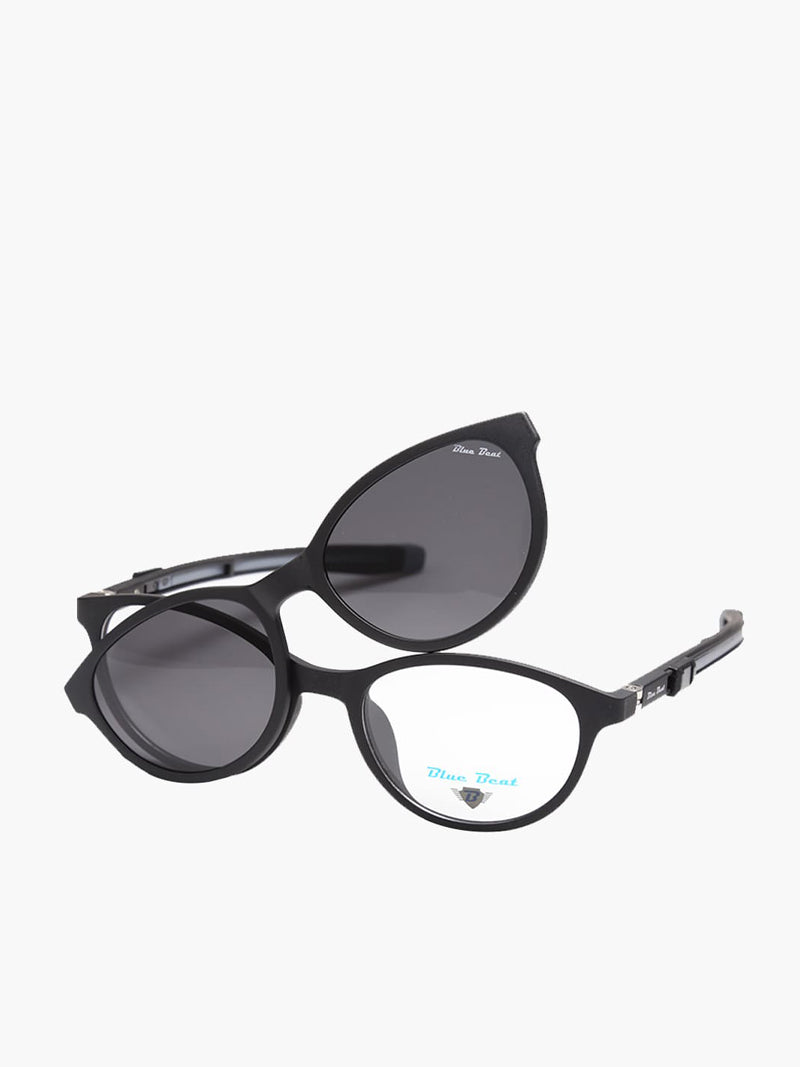 BlueBeat Kids by Barakat Cat-Eye Black Sunglasses 2-in-1