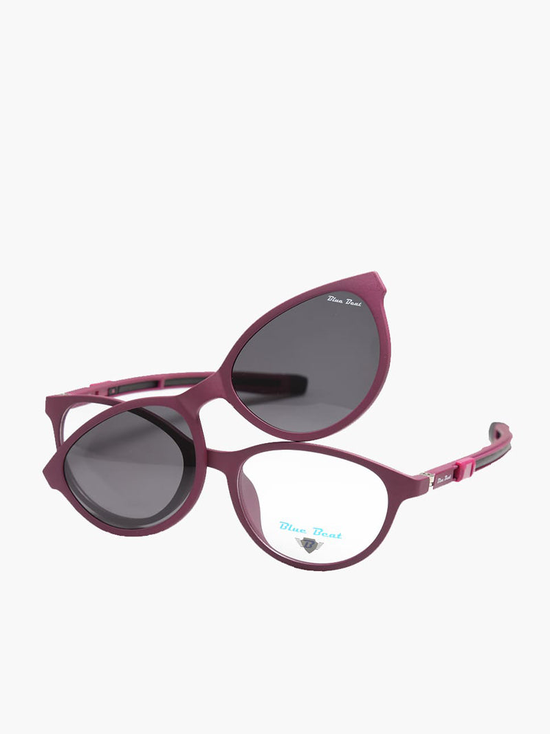 BlueBeat Kids by Barakat Cat-Eye Violet Sunglasses 2-in-1