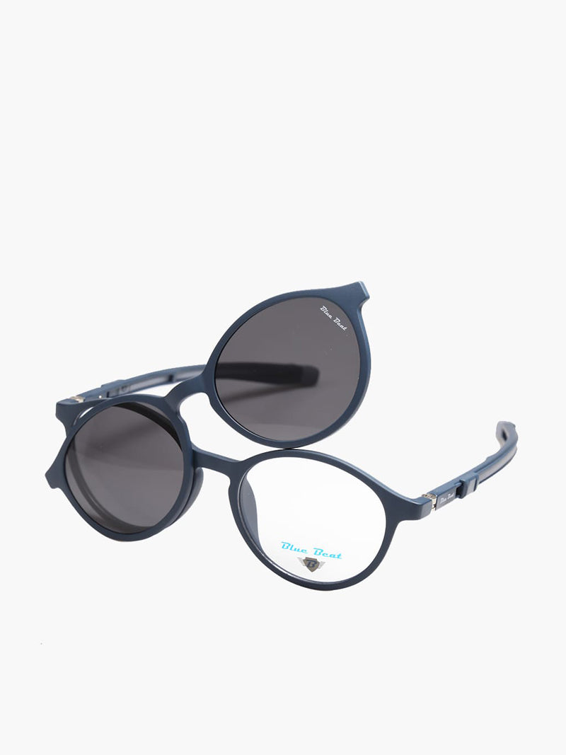 BlueBeat Kids by Barakat Round Blue Sunglasses 2-in-1