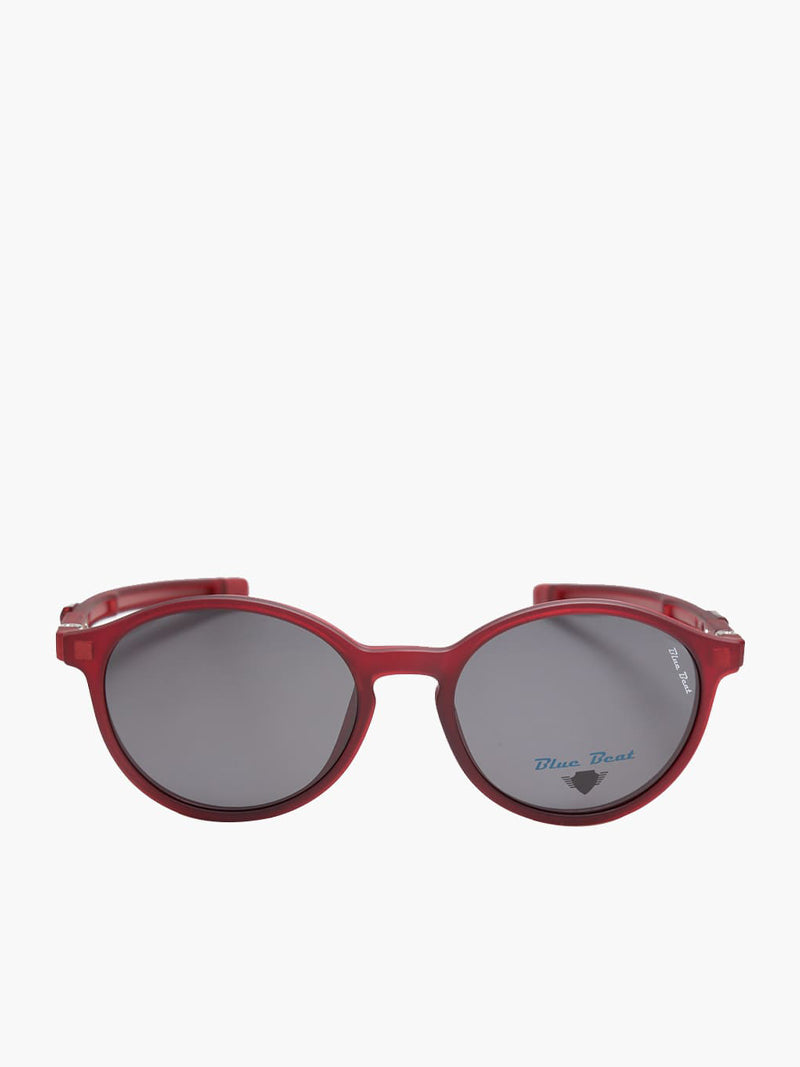 BlueBeat Kids by Barakat Round Red Sunglasses 2-in-1