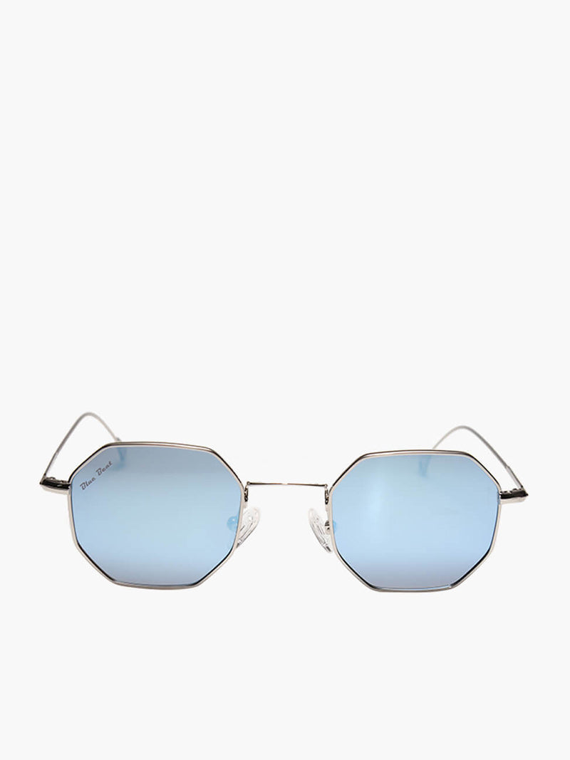 BlueBeat by Barakat Irregular Silver Sunglasses