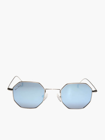 BlueBeat by Barakat Irregular Silver Sunglasses