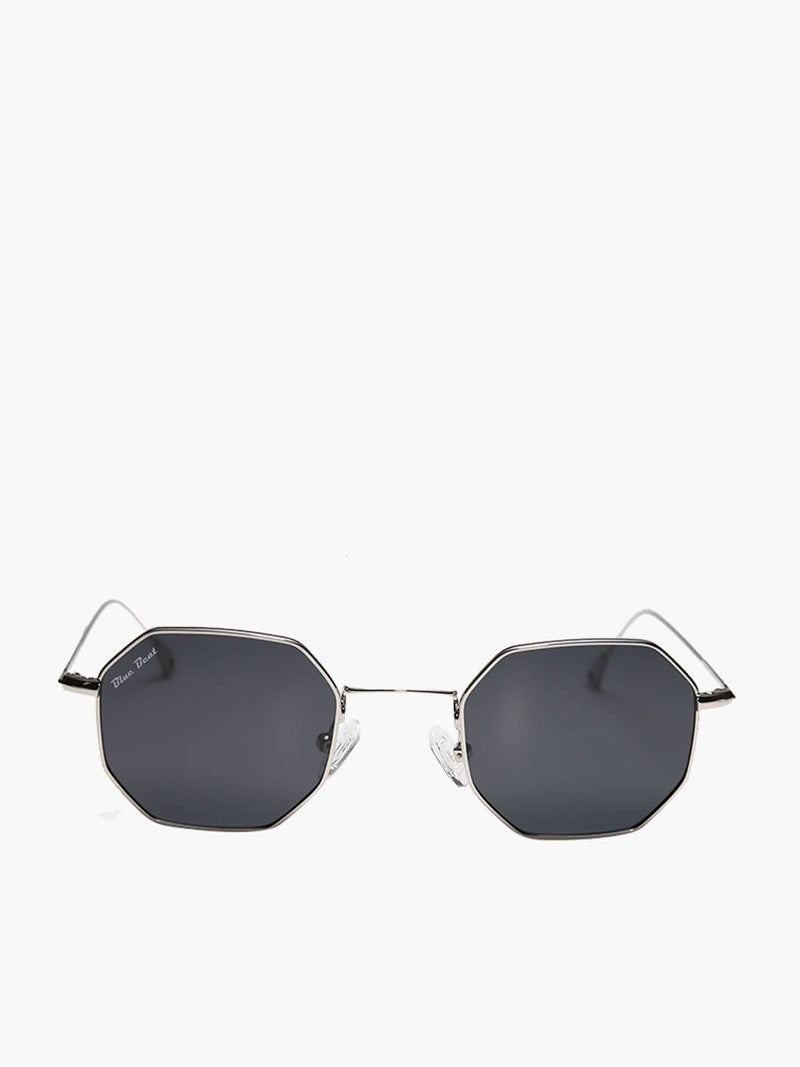 BlueBeat by Barakat Irregular Silver Sunglasses