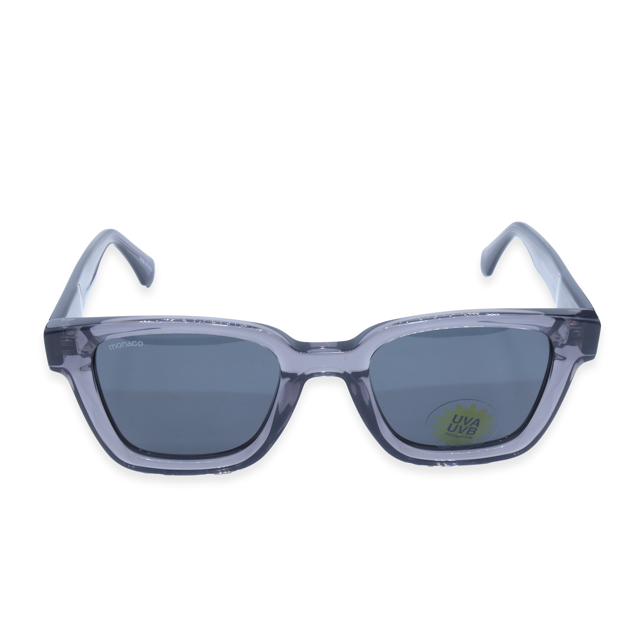 Monaco Grey Square Acetate Full Rim Sunglasses