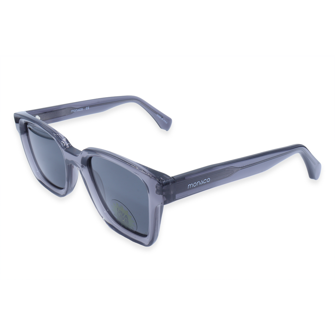 Monaco Grey Square Acetate Full Rim Sunglasses