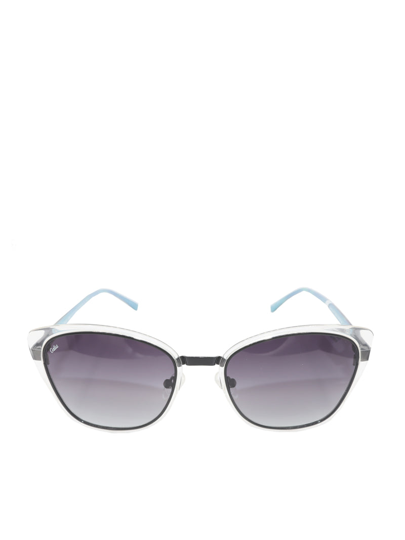 Galia Clear Cat-eye Acetate Full Rim Sunglasses