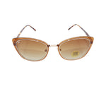 Galia Brown Cat-eye Acetate Full Rim Sunglasses