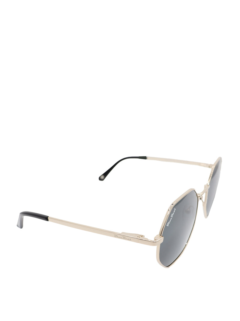 BlueBeat by Barakat Irregular Gold Sunglasses